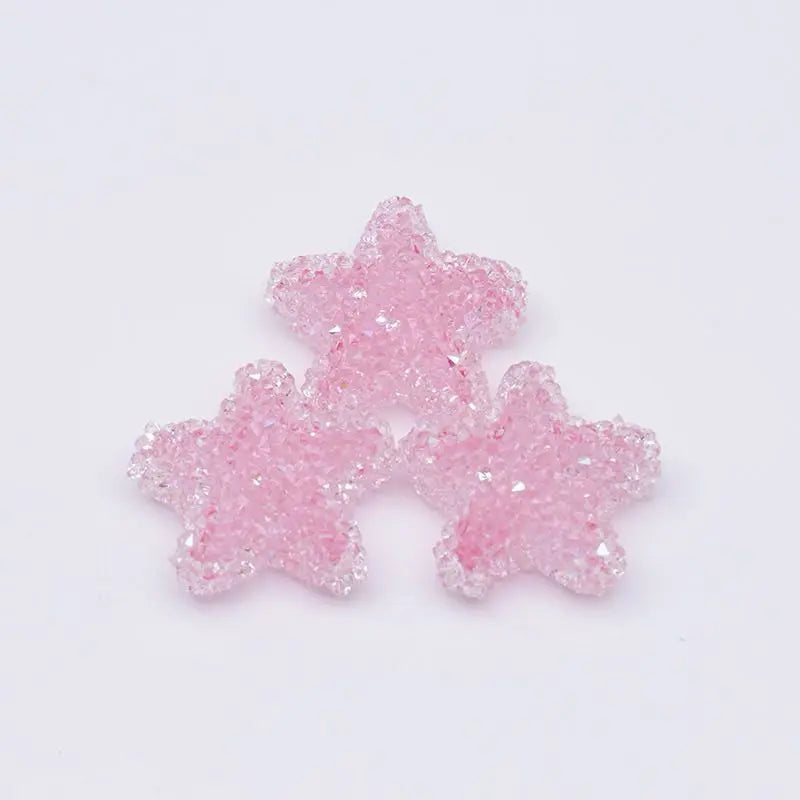 FS5153-About 21mm Star Sugar Beads (Hole is not for pen) Zoe DIY Wholesale