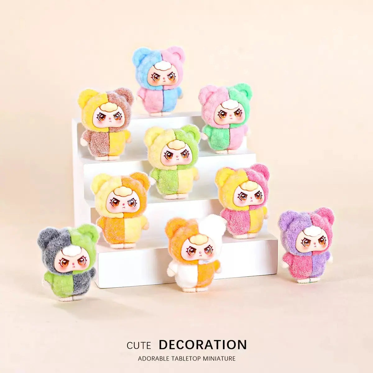FS5161-3.1×2.3×3.7cm Flocked Bear Resin Charms Zoe's DIY Shop