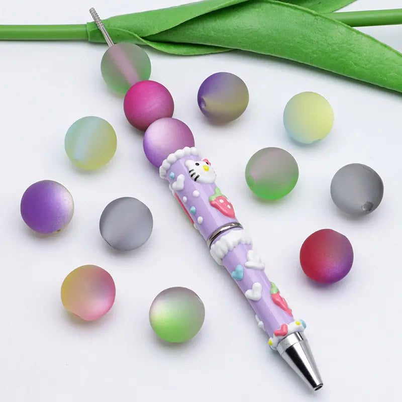 FS5231- 16mm Two-Color Cat Eyes Beads Iridescent For DIY Projects Zoe's DIY Shop