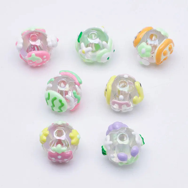 FS5254- 16mm Heavy Oil Fruit Hand-Painted Beads For Keychain Beadable Pens Making Zoe's DIY Shop
