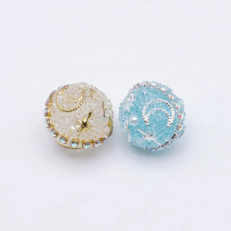 FS5269- 18mm Star And Moon Sugar Beads for Crafts DIY Bracelets Keychains Pens Jewelry Making Supplies Zoe's DIY Shop