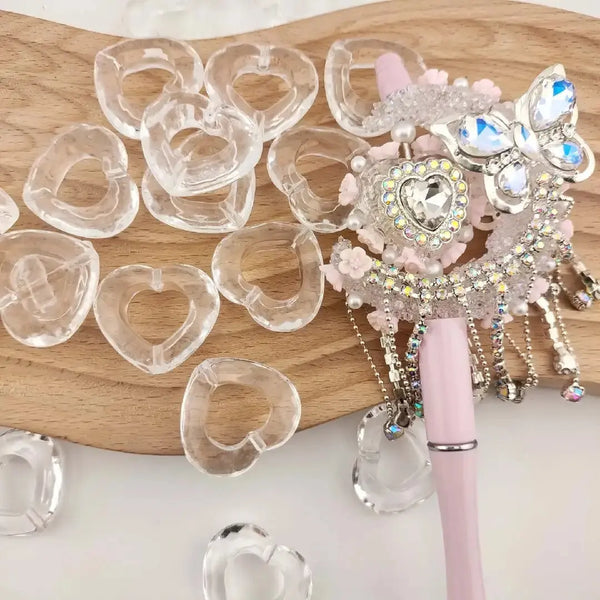 FS5335-27MM Heart Based Beads Fit For Pen Zoe DIY Wholesale