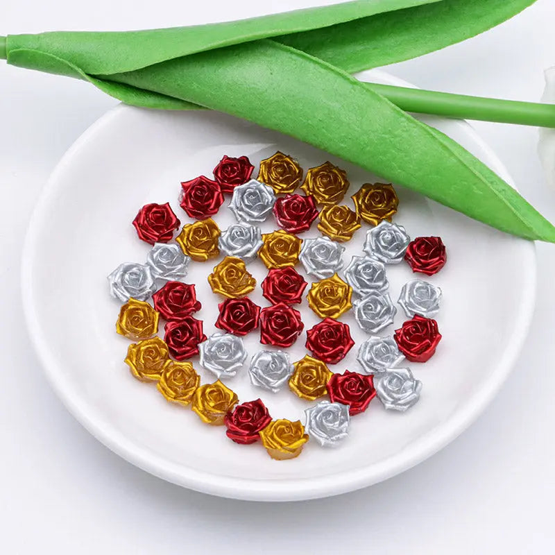 FS5368- 10mm Lacquer Sensation Velvet, Soft Flower Charms Soft Flower Patches, Luminous Night Glow For DIY Project Zoe's DIY Shop