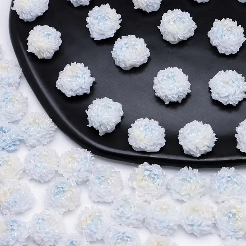 FS5369- 14mm Peony Soft Flower Charms Luminous For DIY Project Zoe's DIY Shop