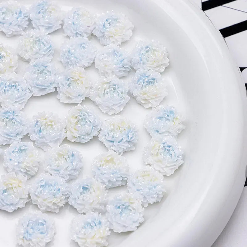FS5369- 14mm Peony Soft Flower Charms Luminous For DIY Project Zoe's DIY Shop