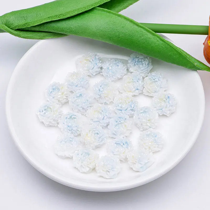 FS5369- 14mm Peony Soft Flower Charms Luminous For DIY Project Zoe's DIY Shop