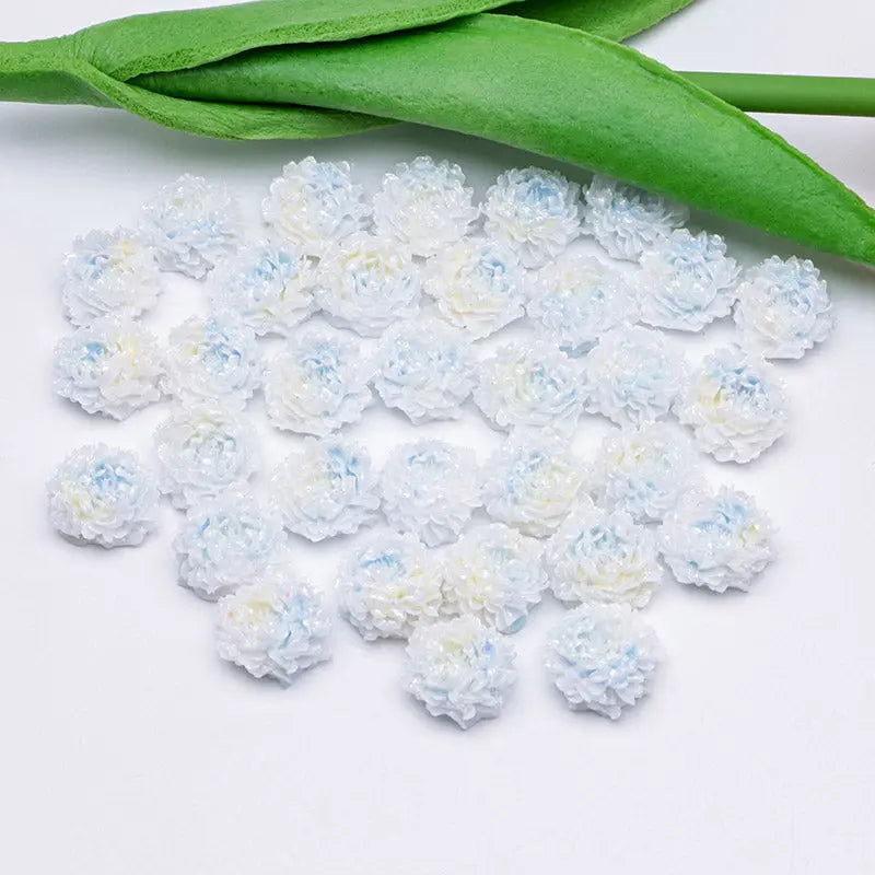 FS5369- 14mm Peony Soft Flower Charms Luminous For DIY Project Zoe's DIY Shop
