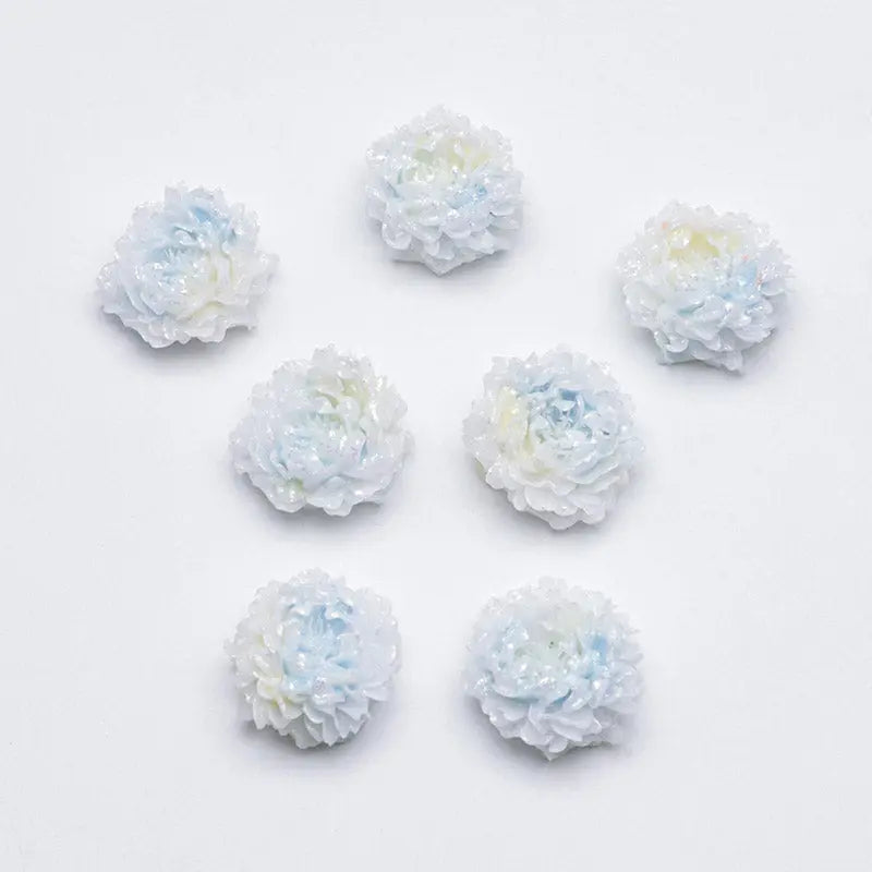 FS5369- 14mm Peony Soft Flower Charms Luminous For DIY Project Zoe's DIY Shop