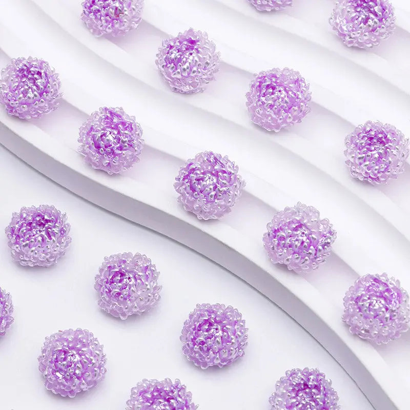 FS5371- 14mm Peony Soft Flower Charms Luminous For DIY Project Zoe's DIY Shop