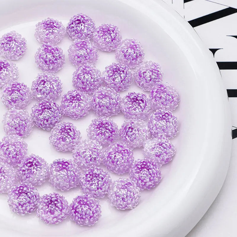 FS5371- 14mm Peony Soft Flower Charms Luminous For DIY Project Zoe's DIY Shop