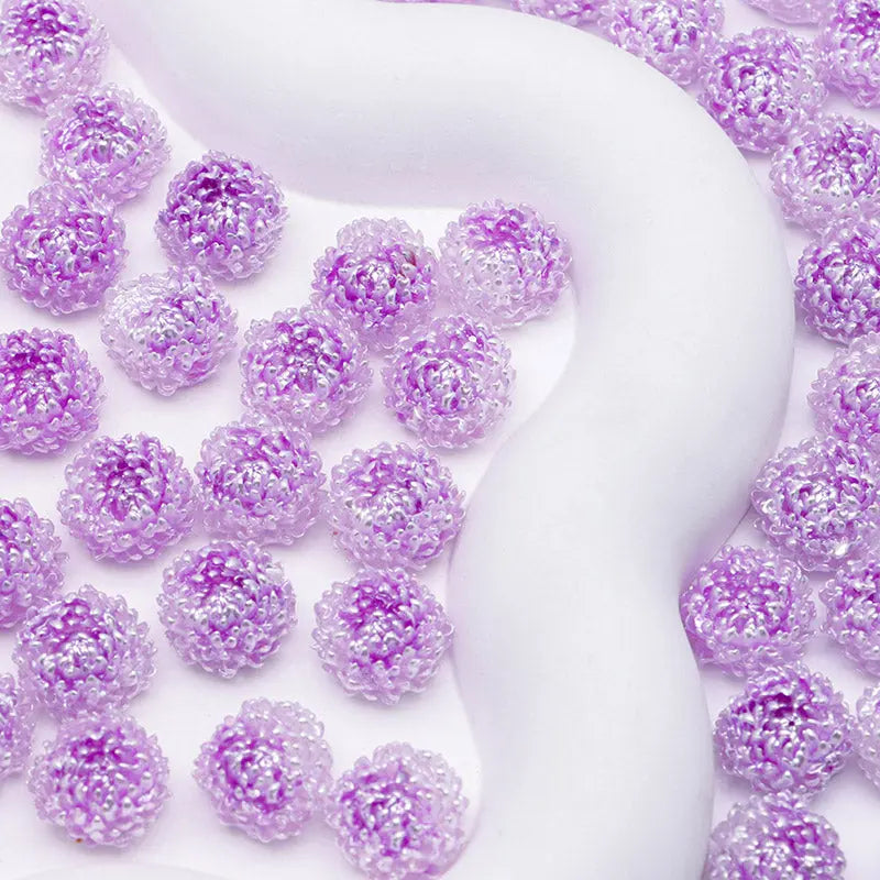 FS5371- 14mm Peony Soft Flower Charms Luminous For DIY Project Zoe's DIY Shop