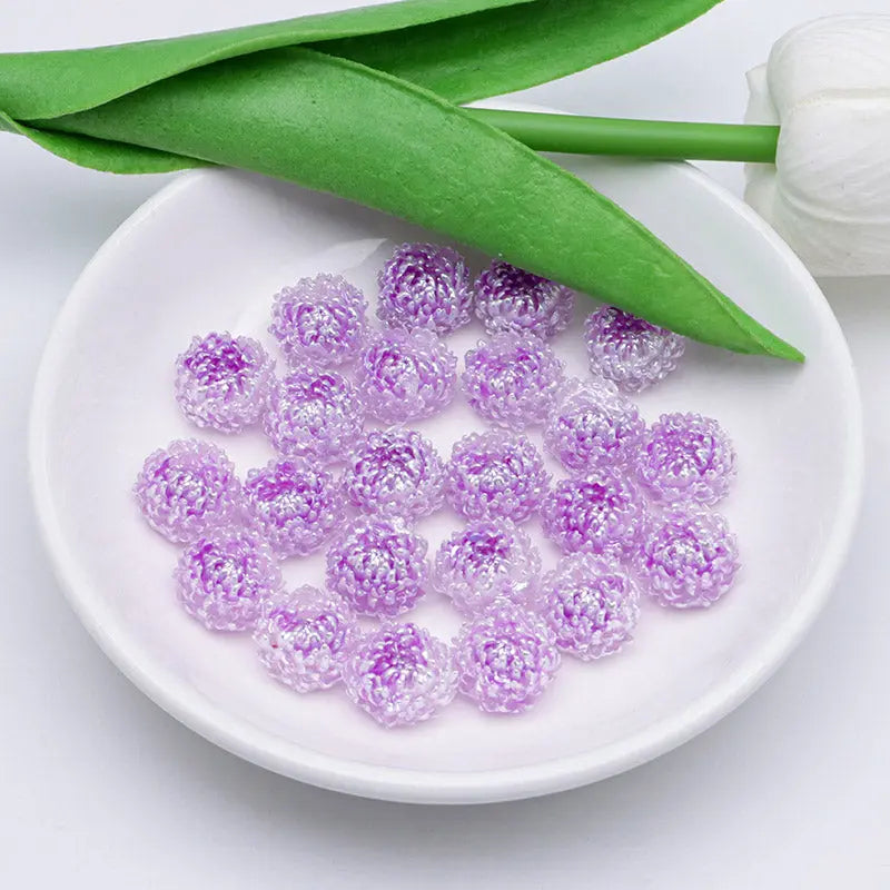 FS5371- 14mm Peony Soft Flower Charms Luminous For DIY Project Zoe's DIY Shop