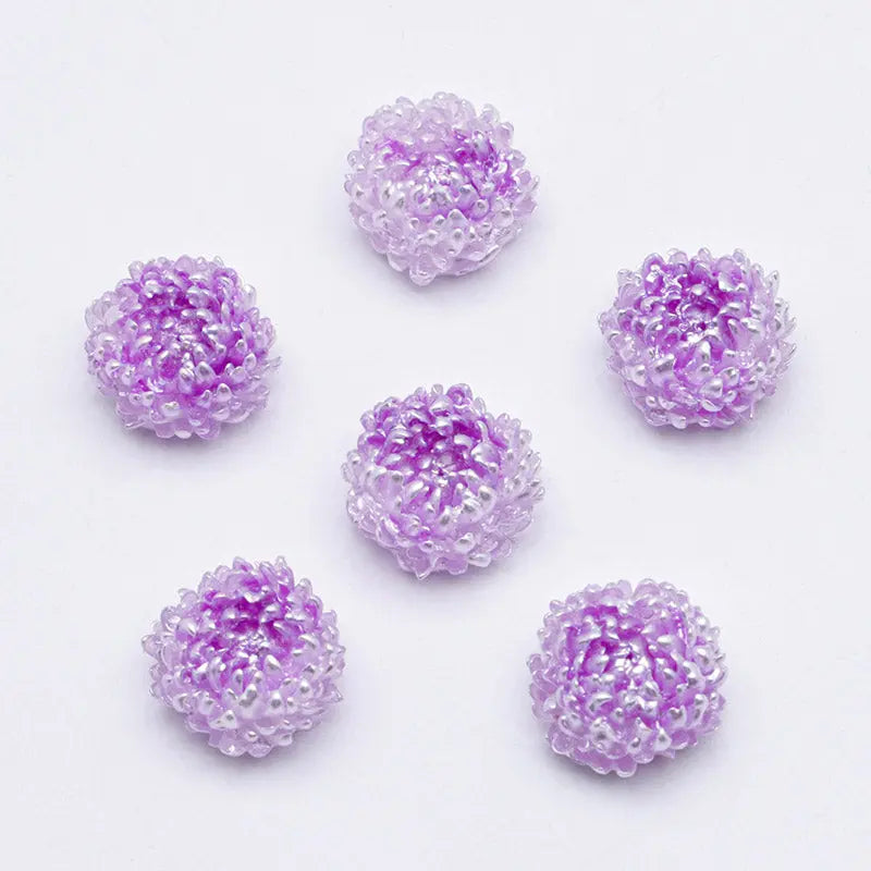 FS5371- 14mm Peony Soft Flower Charms Luminous For DIY Project Zoe's DIY Shop