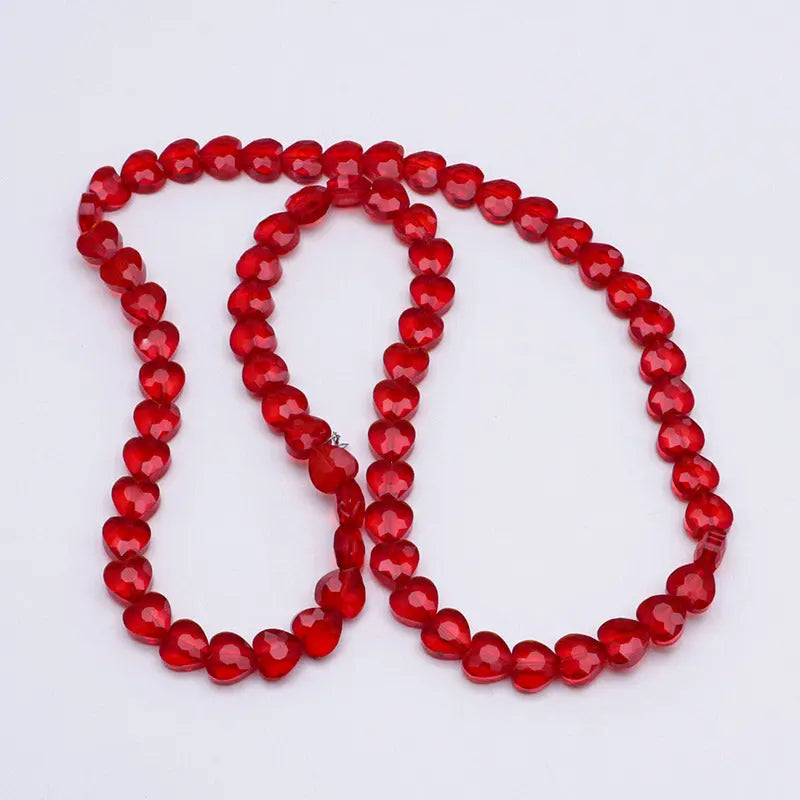 FS5377- 10*10mm About 70PCS/Strand Heart Glass Beads Zoe's DIY Shop