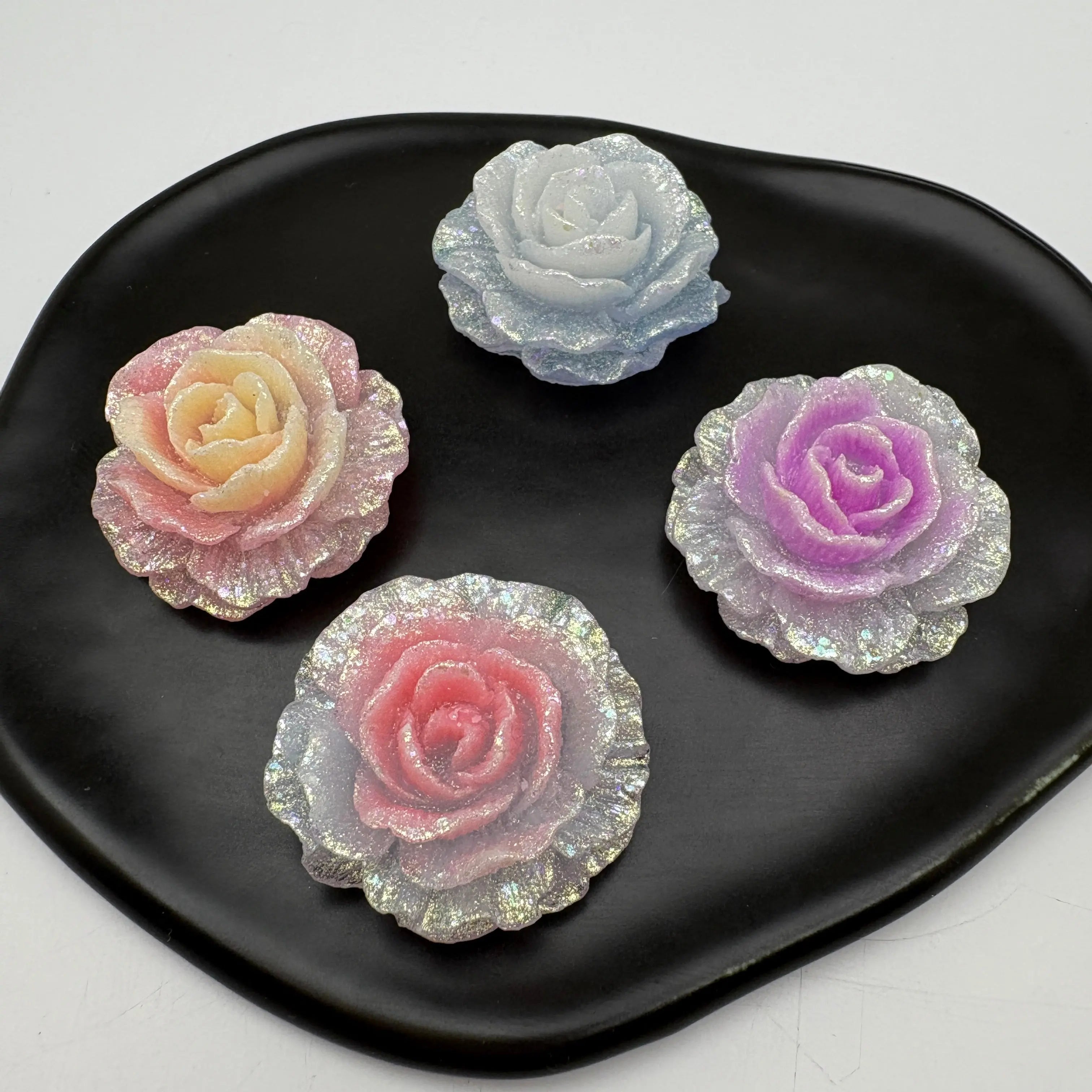 FS5383- 36Mm Luminous Soft Flower Charms Zoe's DIY Shop