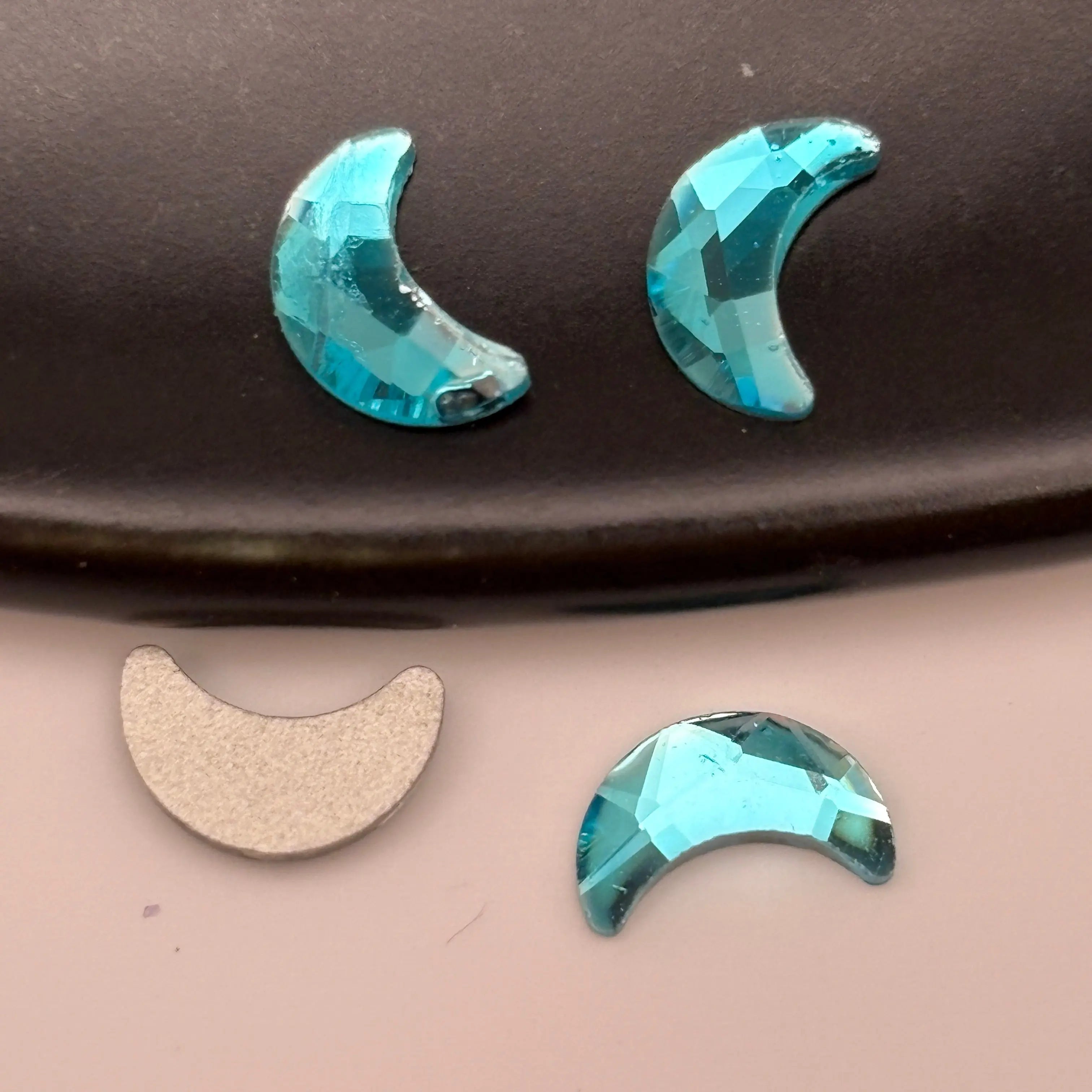 FS5420- 5*8mm Moon Crystal Diamonds Nail Art Stickers For DIY Projects Zoe's DIY Shop