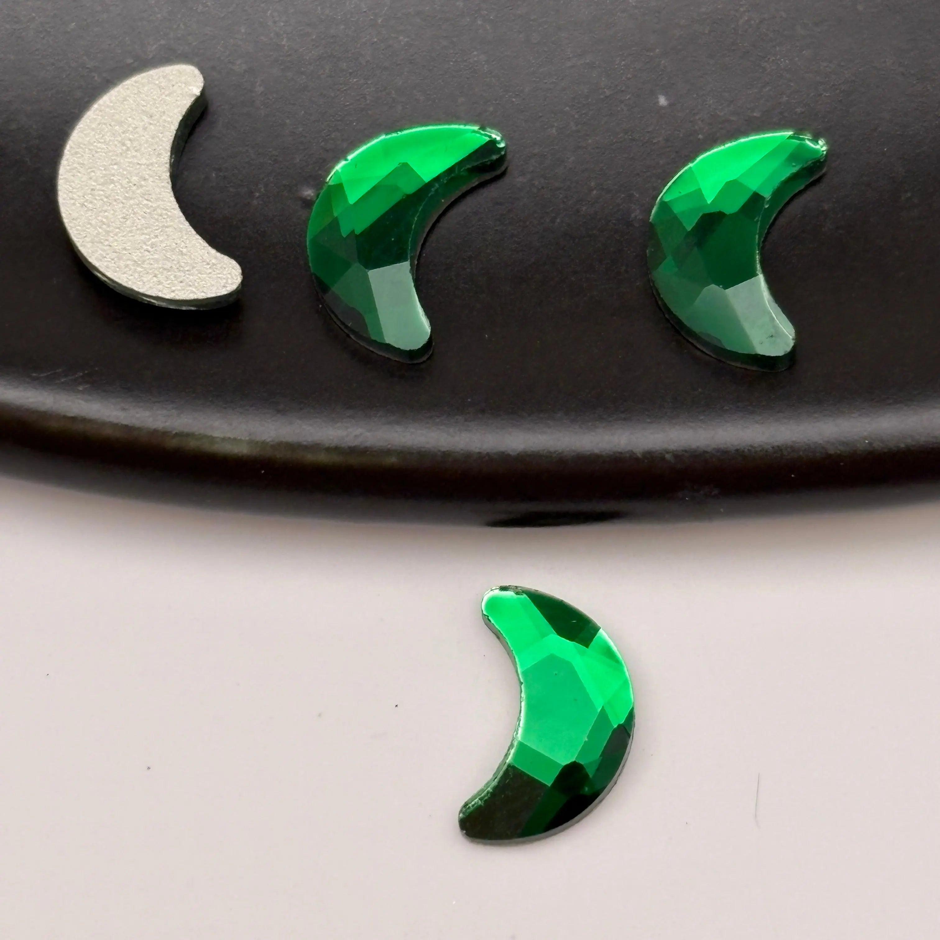 FS5420- 5*8mm Moon Crystal Diamonds Nail Art Stickers For DIY Projects Zoe's DIY Shop