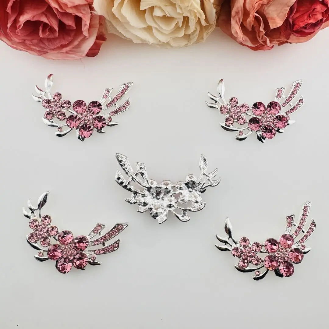 FS5428-53*35mm 2 Flower Metal Charms Zoe DIY Wholesale
