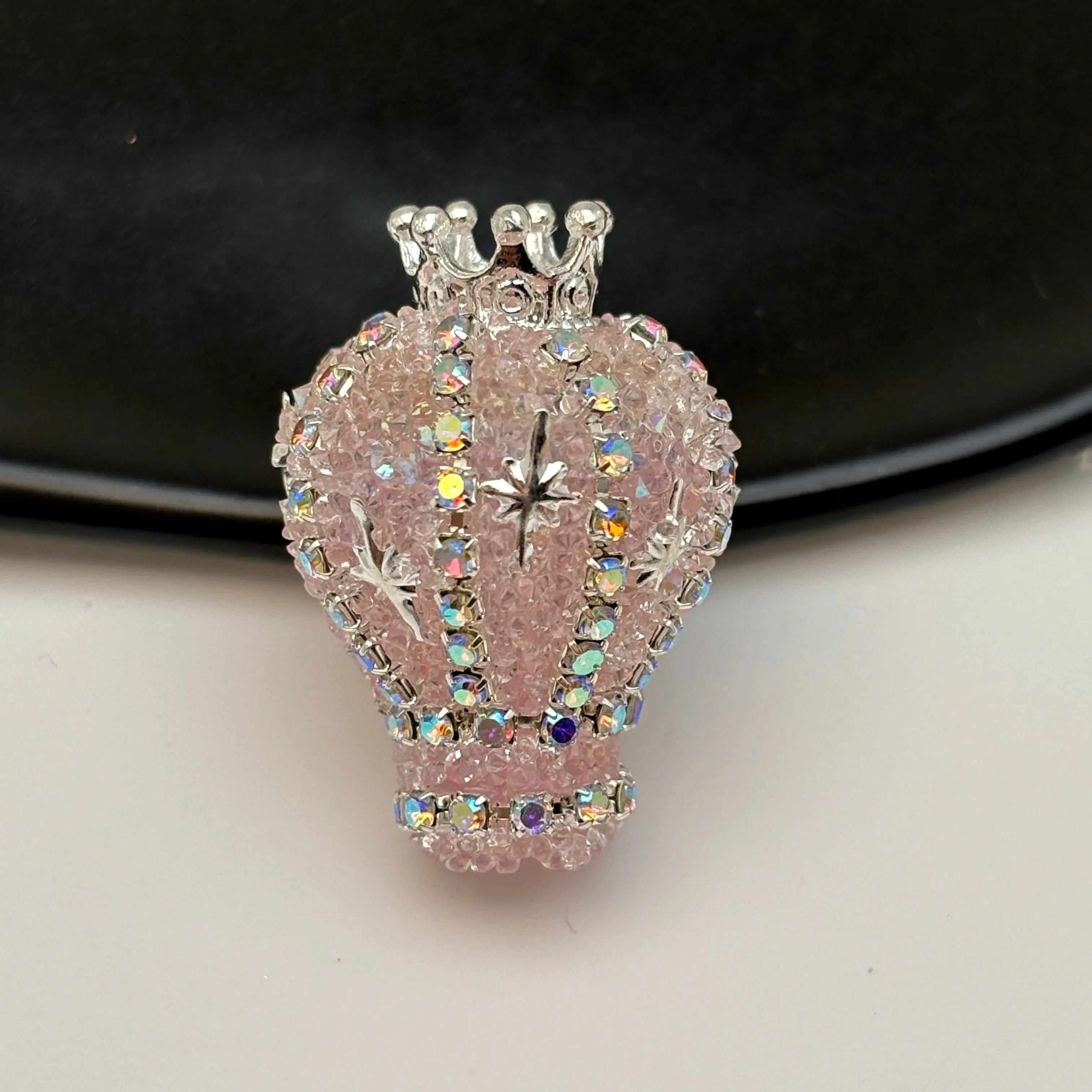 FS5434- 31mm Diamond-encrusted And Chain Crown Small Hot Air Balloon Beads Zoe's DIY Shop