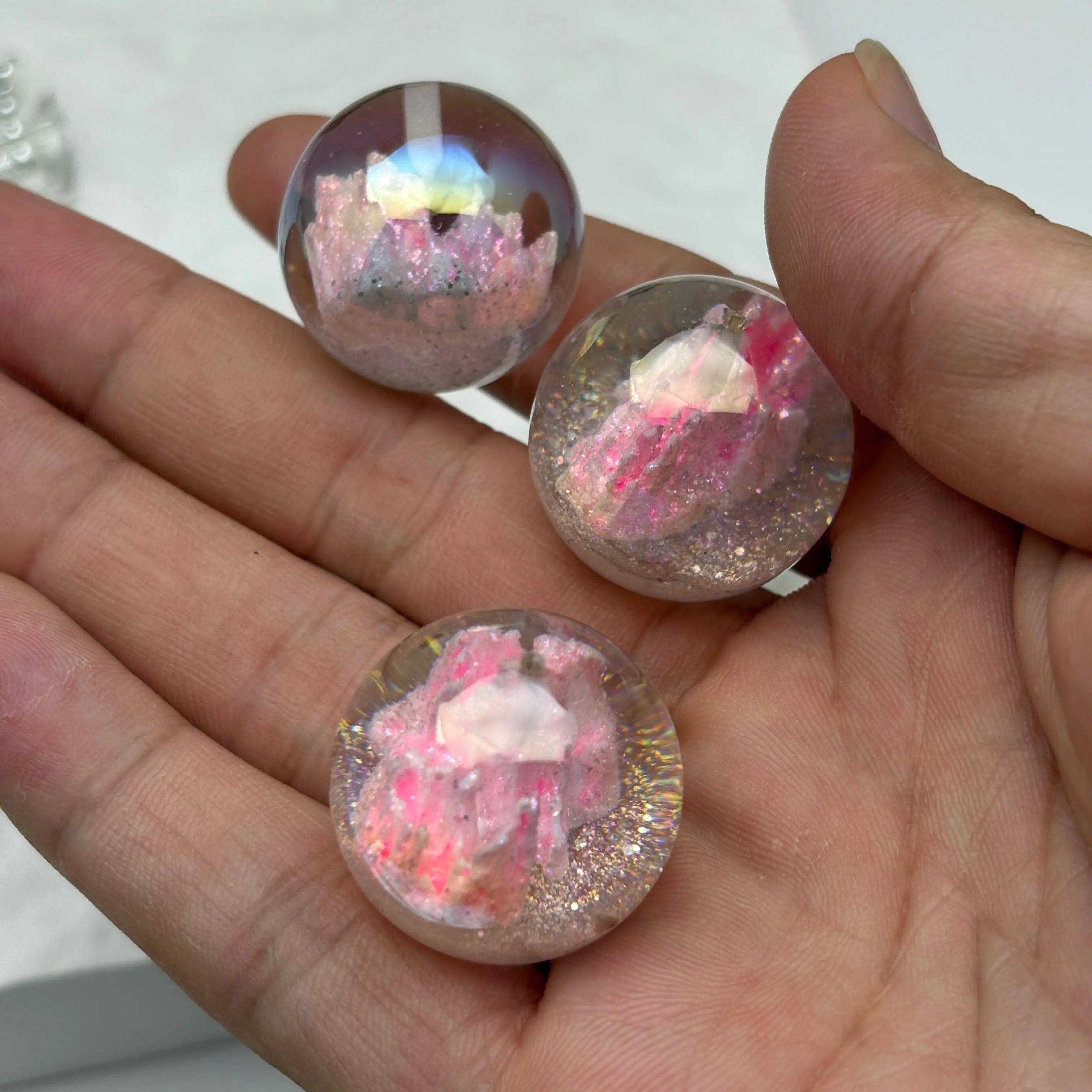 FS5453- 25mm New UV Half Hole Castle Beads For Pendent For DIY Projects Zoe's DIY Shop