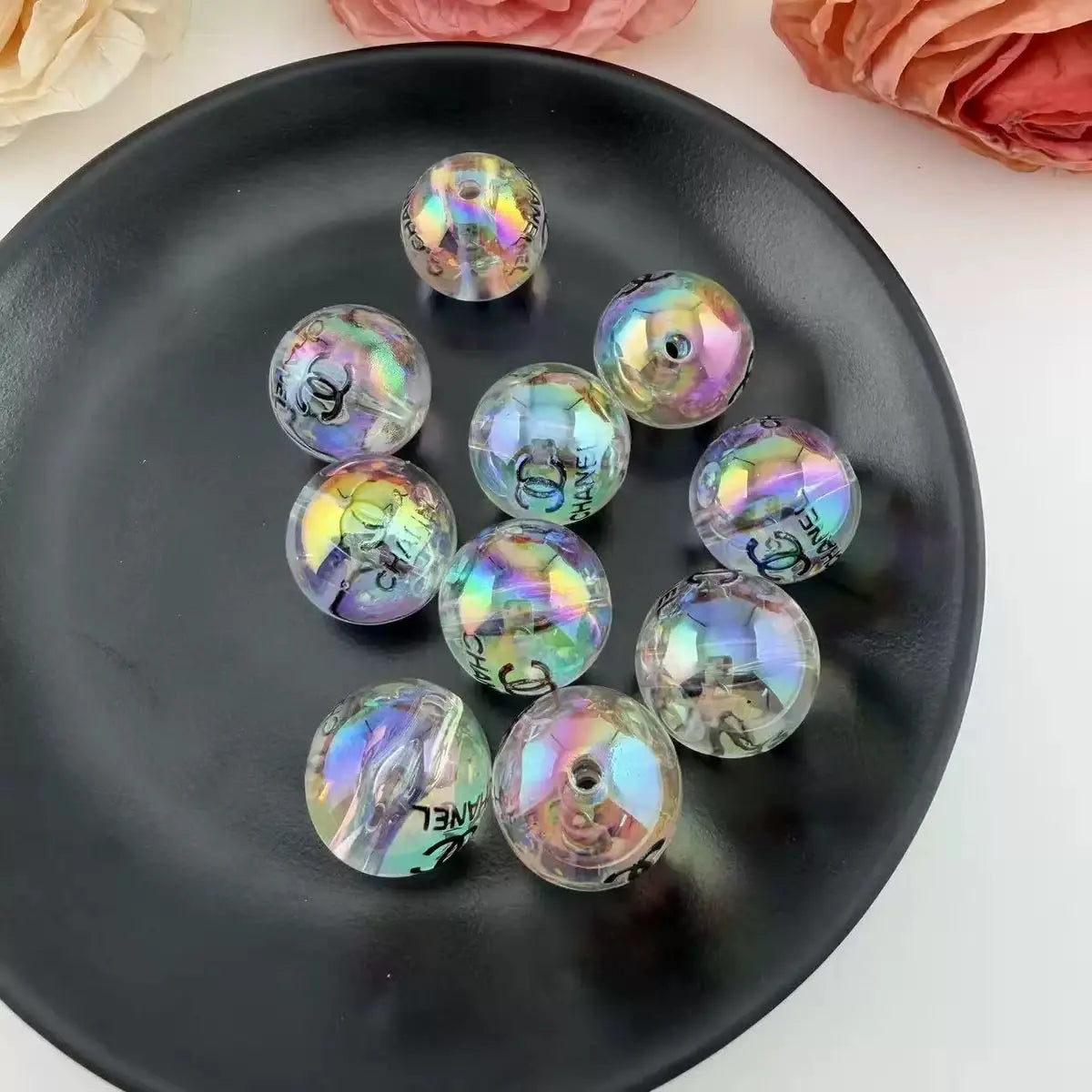 FS5536-20mm C Acrylic Beads Zoe DIY Wholesale