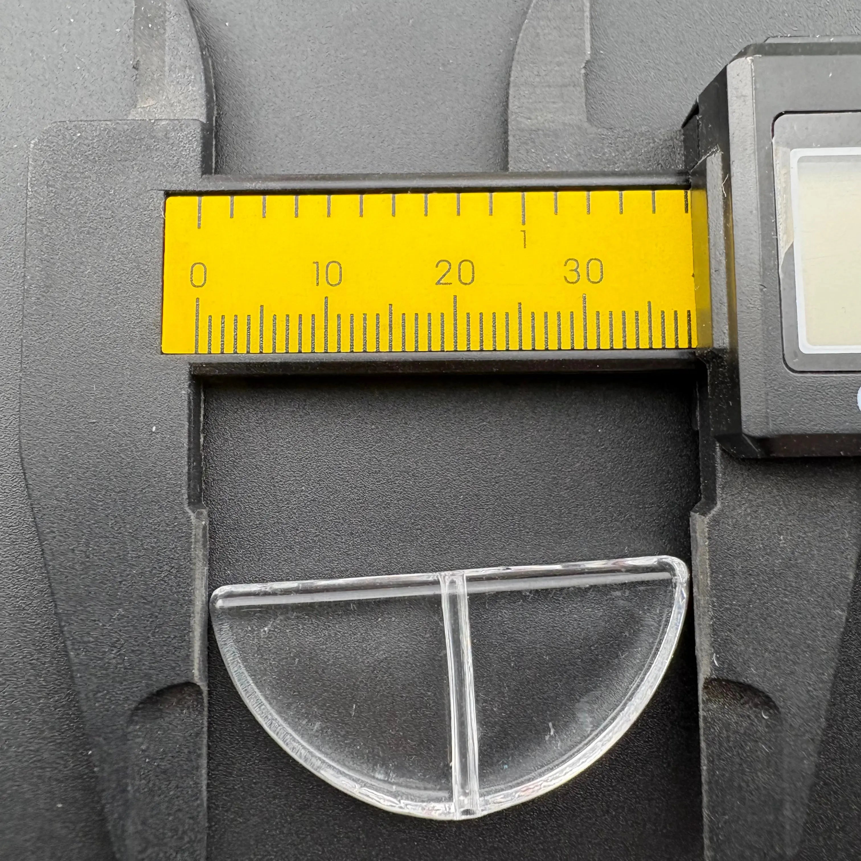 FS5887-19*38MM Half Round Plate Beads Pen Topper Zoe DIY Wholesale