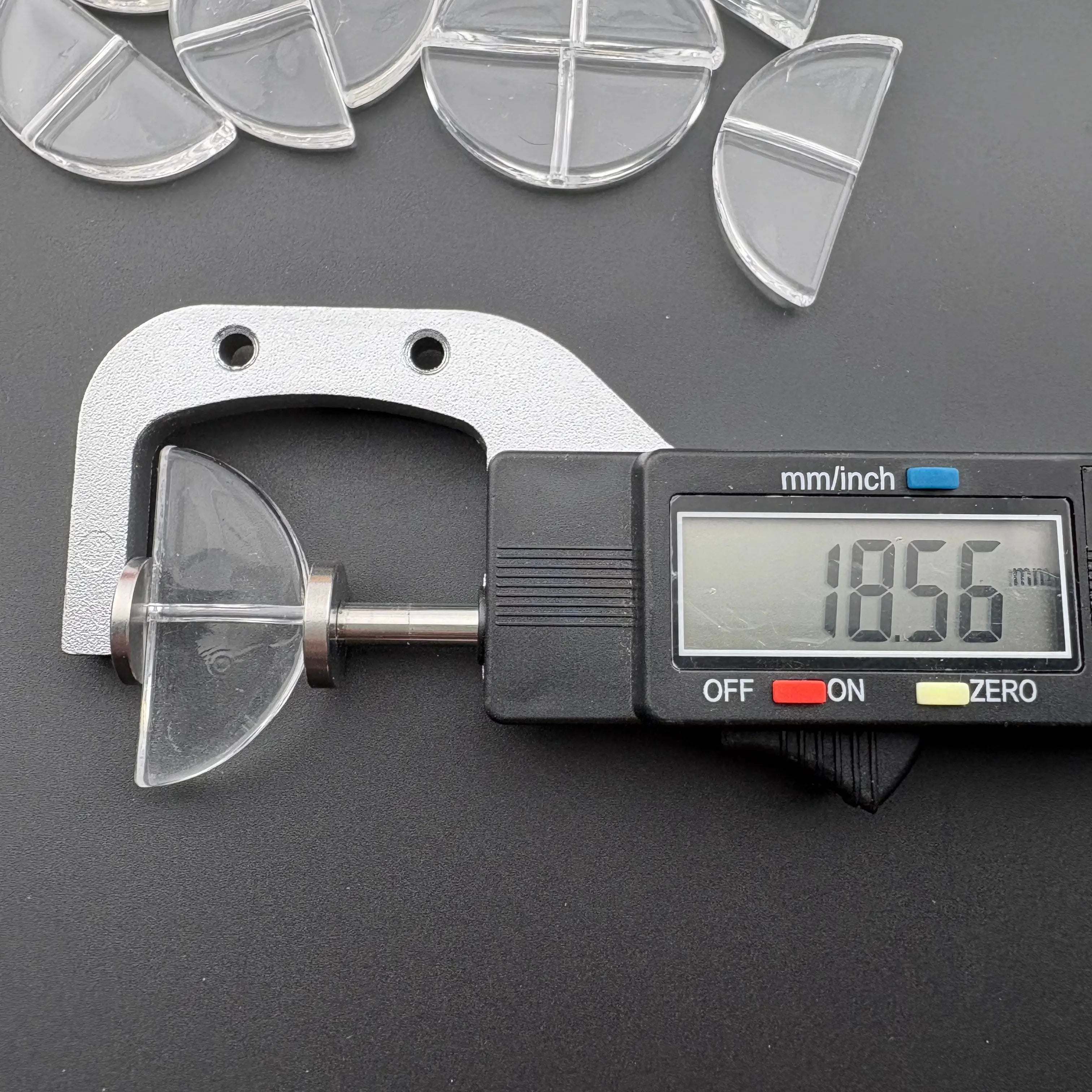 FS5887-19*38MM Half Round Plate Beads Pen Topper Zoe DIY Wholesale