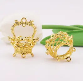 FS6007-Double Dragon Basket Lantern Metal Six Pendulum Zoe DIY Wholesale