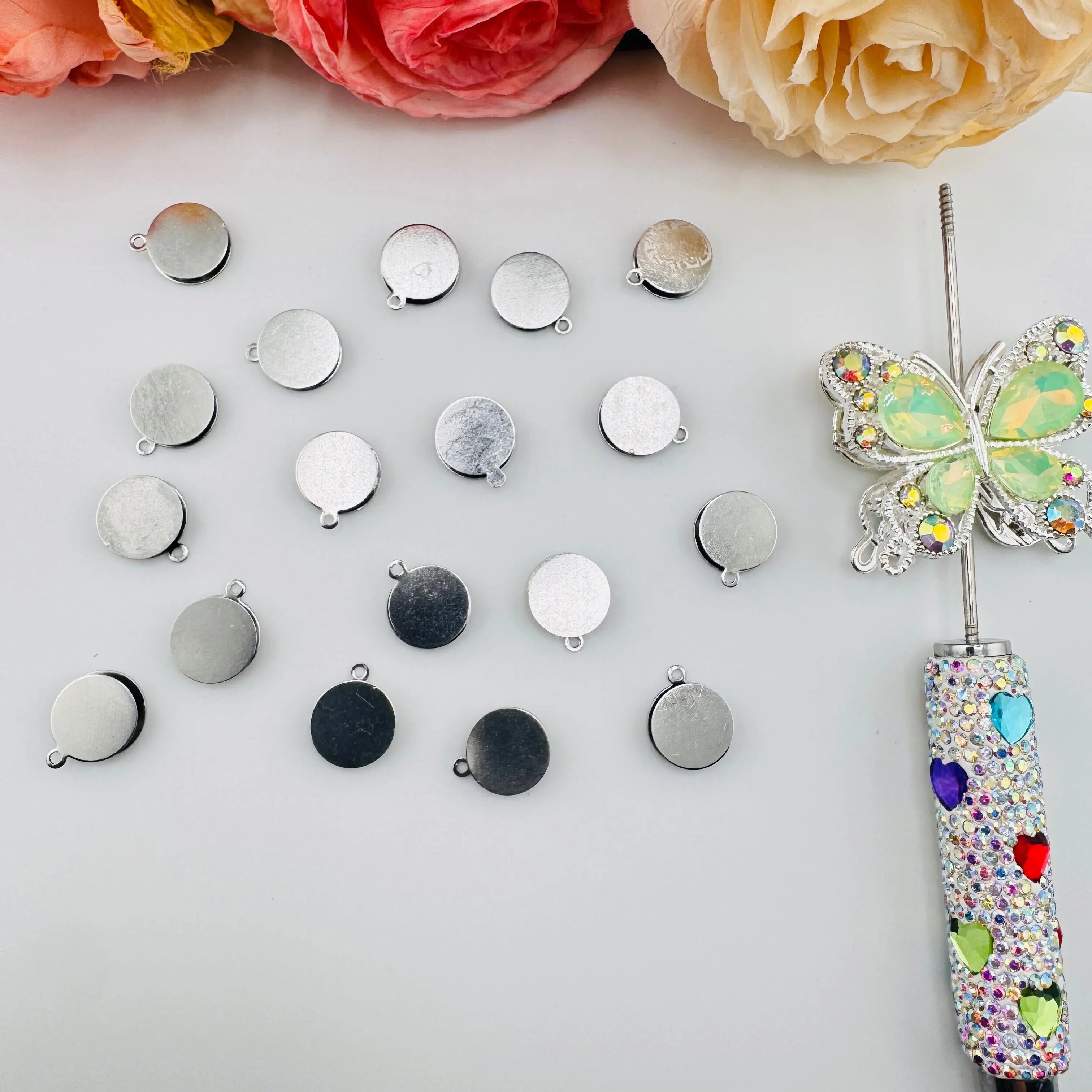 FS6100-12mm Metal Based Beads For Making Fancy Beads Zoe DIY Wholesale