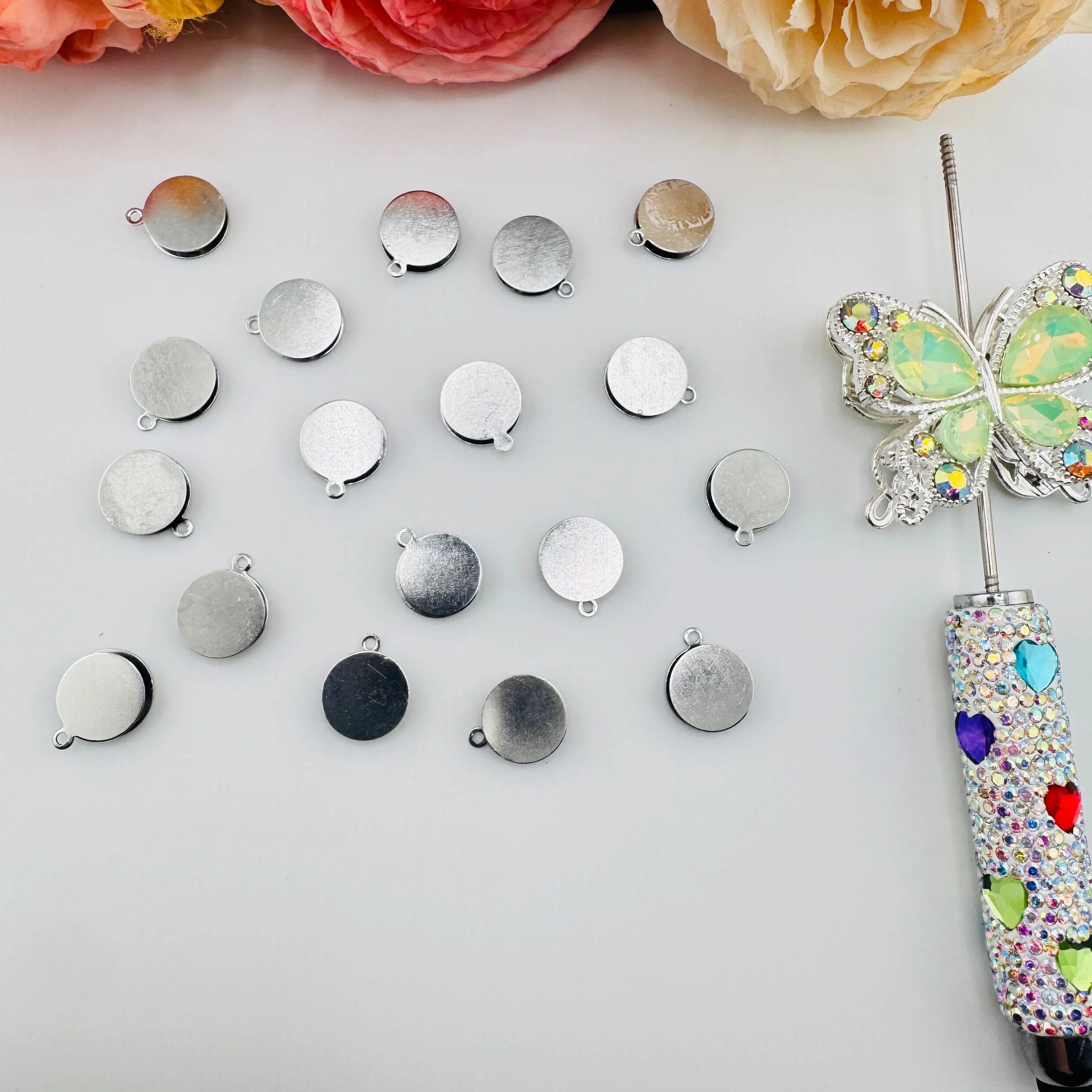 FS6100-12mm Metal Based Beads For Making Fancy Beads Zoe DIY Wholesale