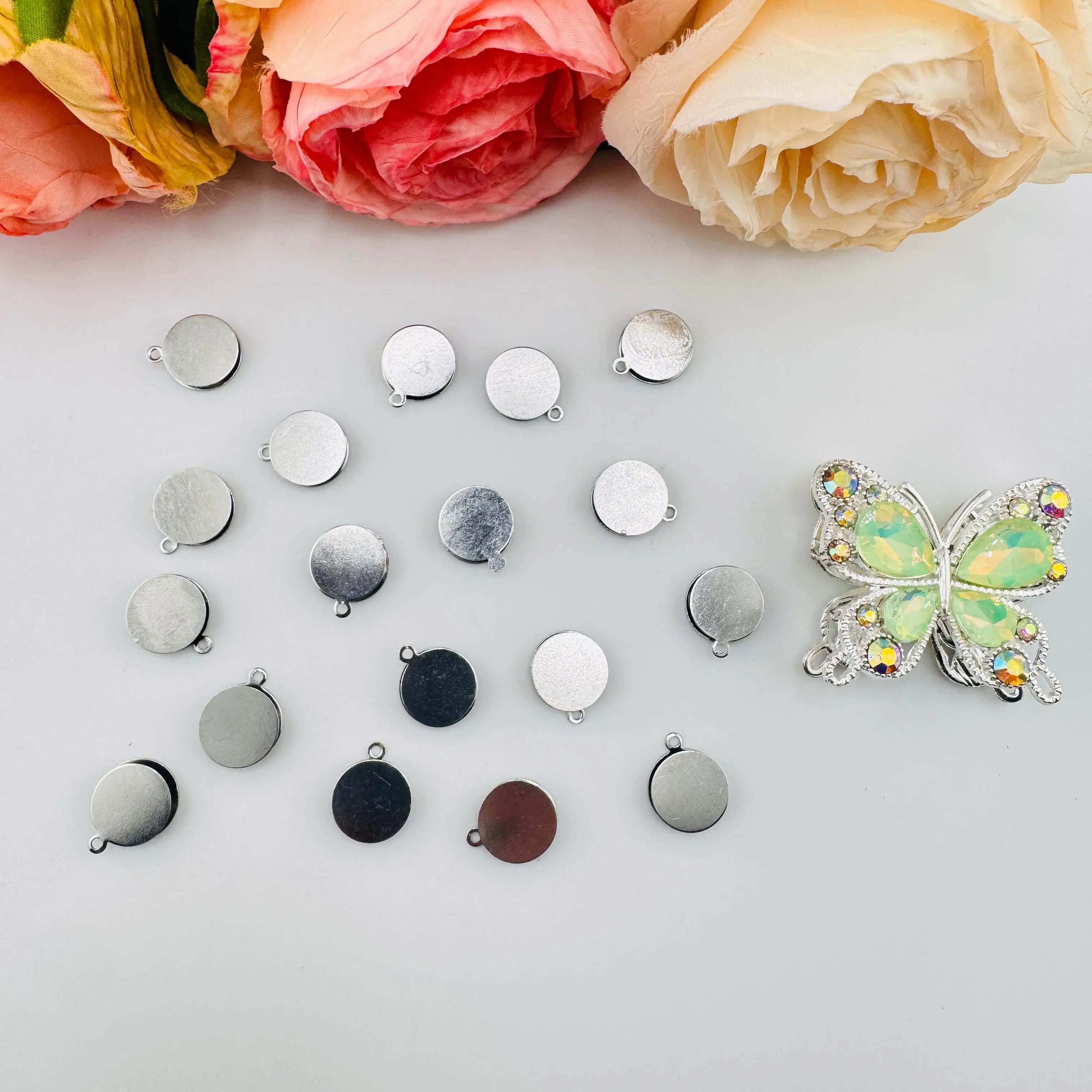 FS6100-12mm Metal Based Beads For Making Fancy Beads Zoe DIY Wholesale