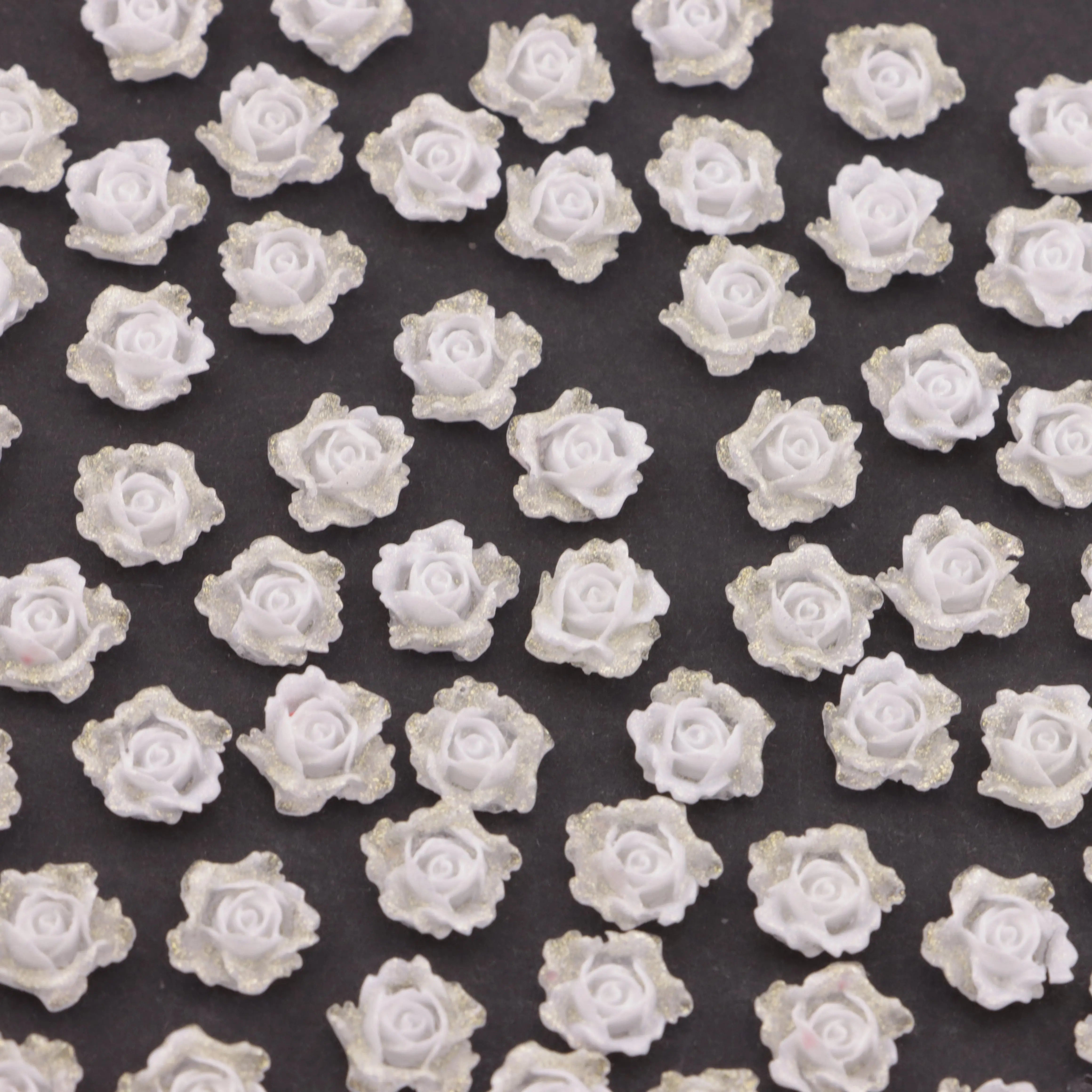 FS6144-8MM Luminous Soft Flower Charms Zoe DIY Wholesale