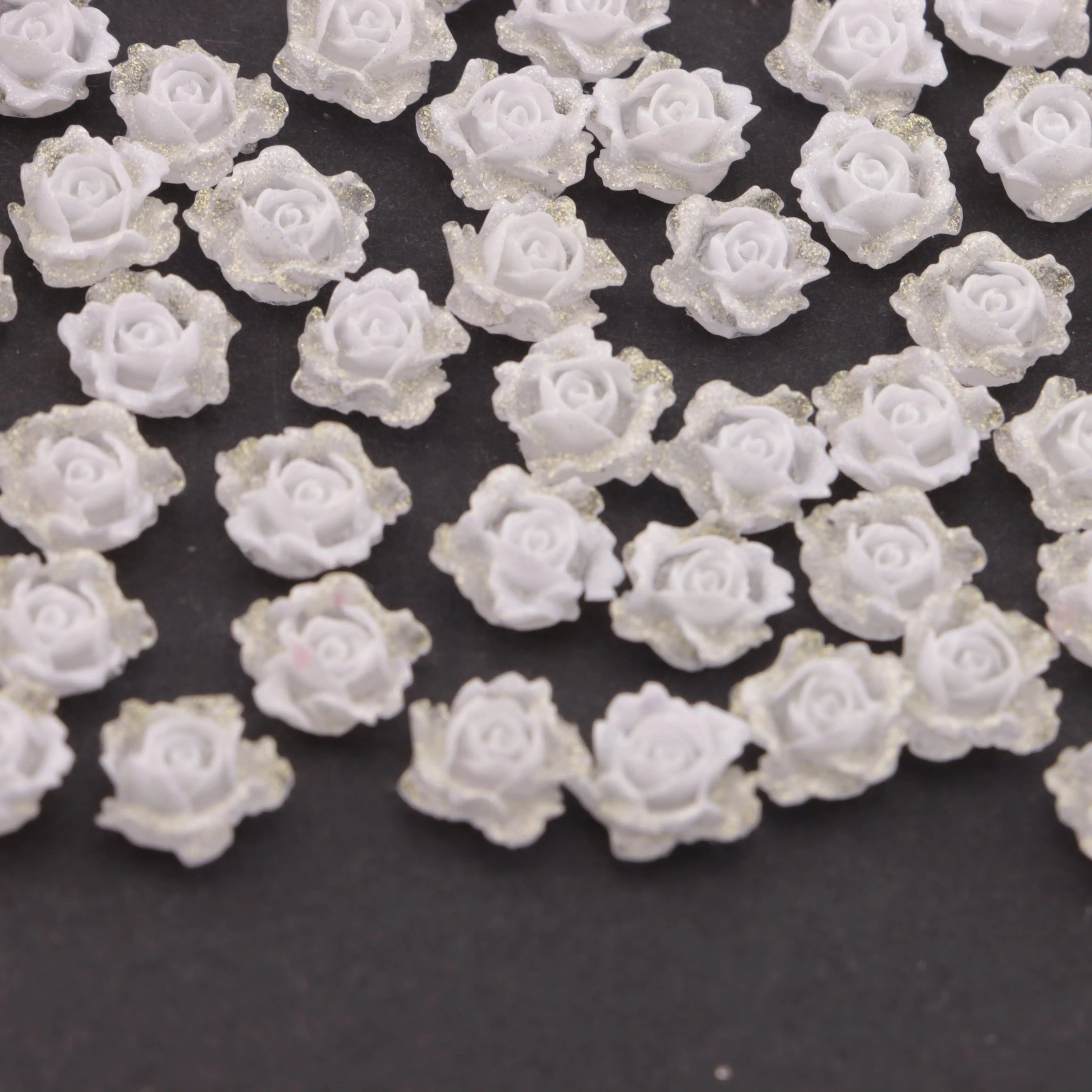 FS6144-8MM Luminous Soft Flower Charms Zoe DIY Wholesale