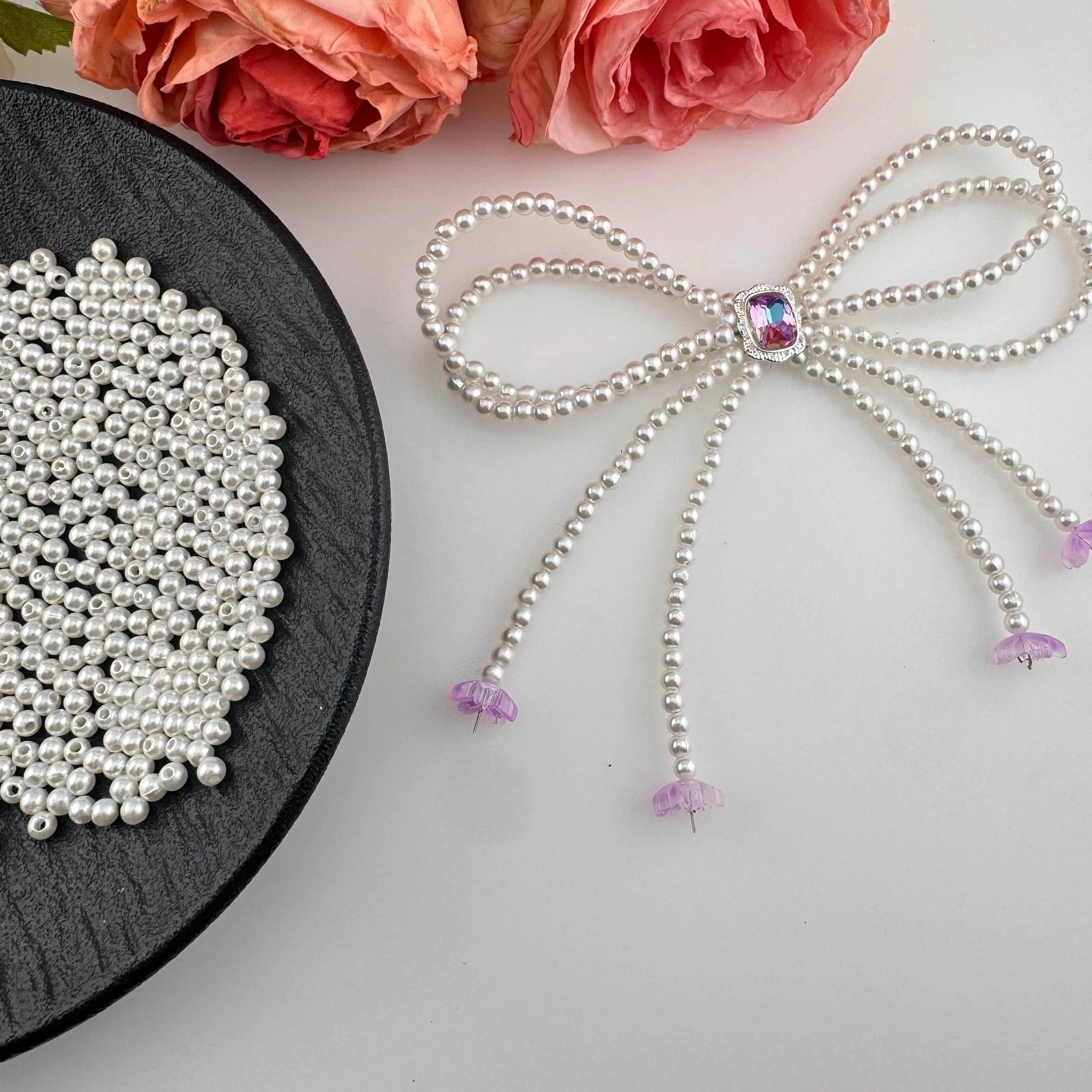 FS6146-4MM Pearl Beads Samll Hole Zoe DIY Wholesale