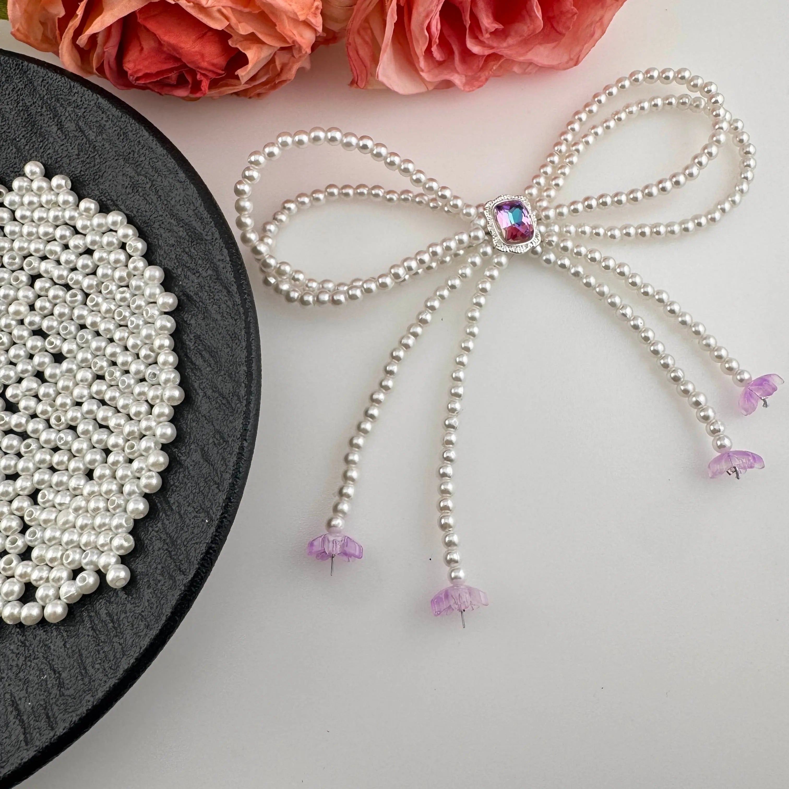 FS6146-4MM Pearl Beads Samll Hole Zoe DIY Wholesale