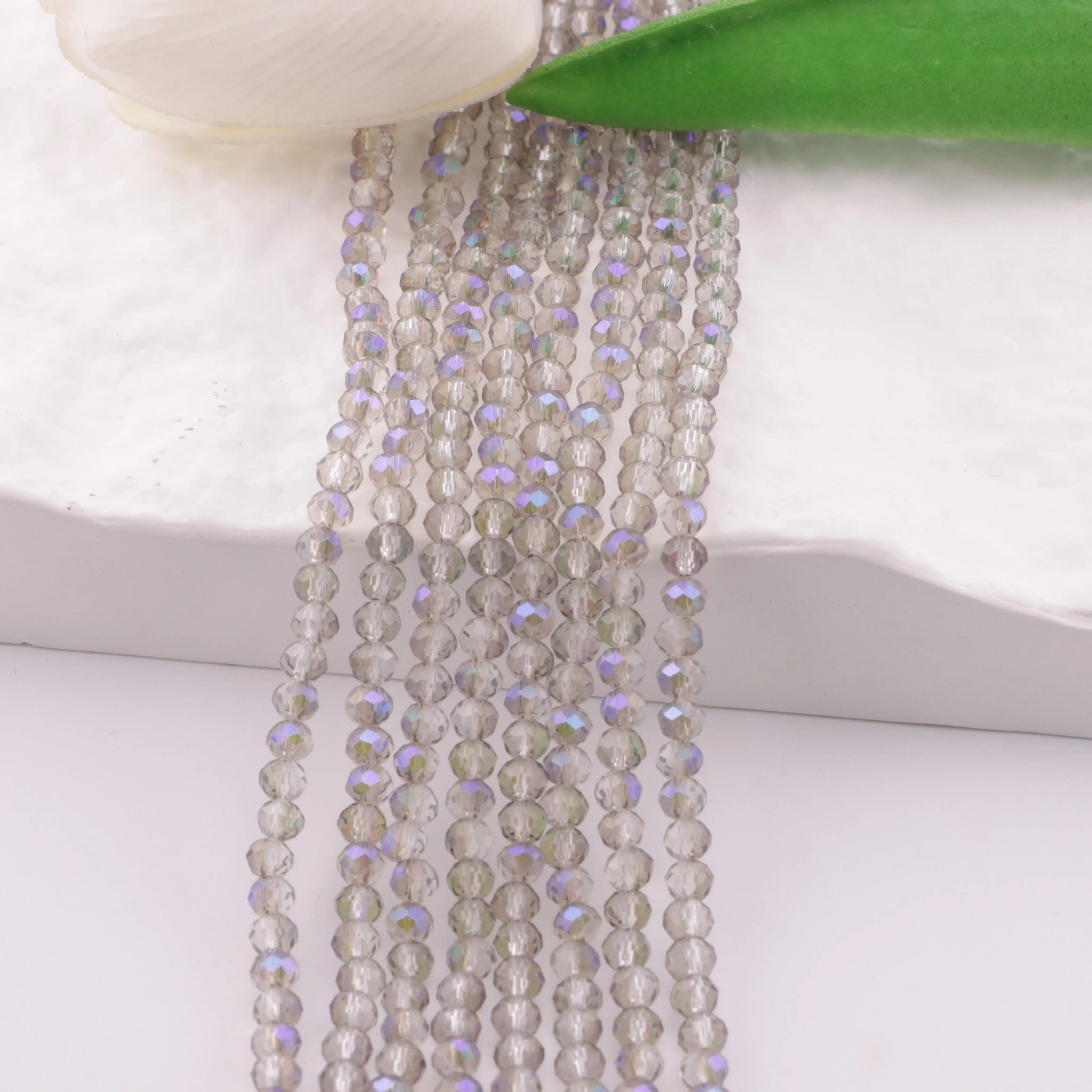 FS6191-4MM UV Purple Glass Beads Zoe DIY Wholesale
