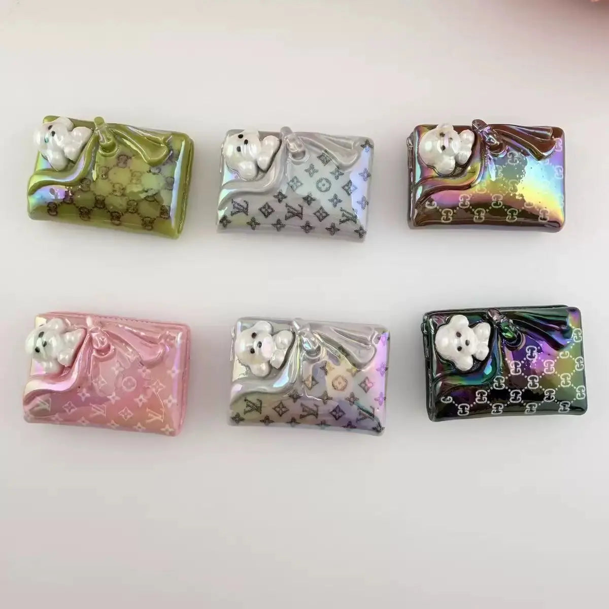 FS6462-About 32×20mm UV Coating Resin Beads Zoe DIY Wholesale