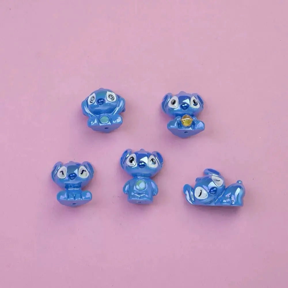 FS6466-2*20MM 3D Stitch Resin Beads Zoe DIY Wholesale