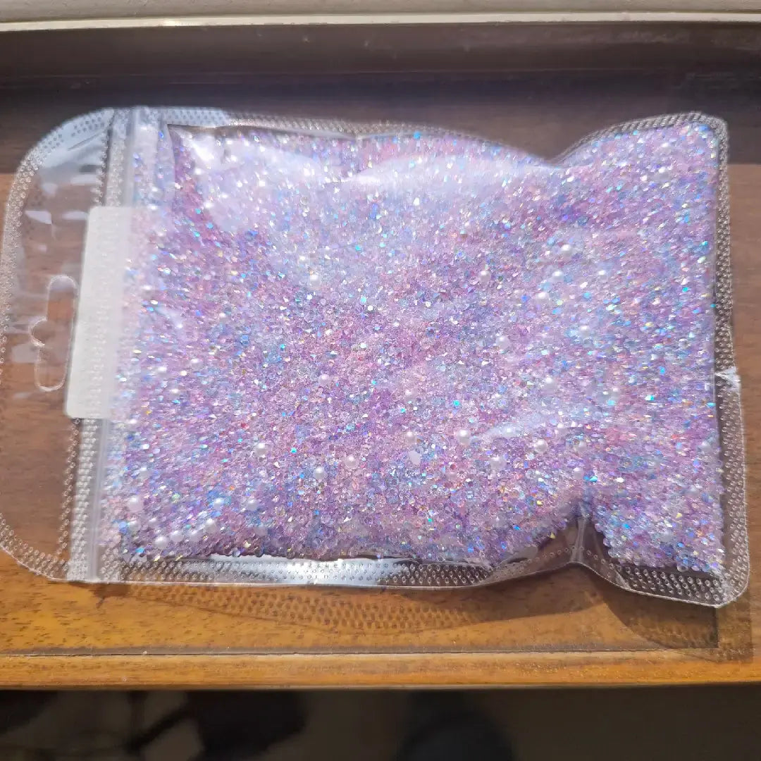 FS6512-Mixed 2MM Sugar Diamonds + 3MM and 4MM Pearl for Sweets Ice Cubes Jelly Fondant Decoration Sugar Paste Soap Jewellery DIY Zoe DIY Wholesale