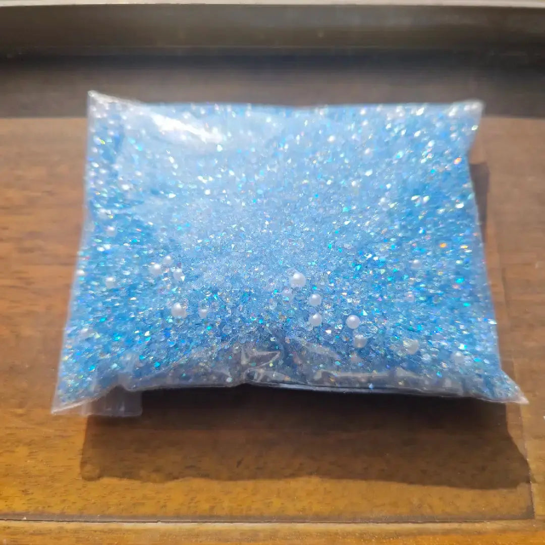 FS6512-Mixed 2MM Sugar Diamonds + 3MM and 4MM Pearl for Sweets Ice Cubes Jelly Fondant Decoration Sugar Paste Soap Jewellery DIY Zoe DIY Wholesale