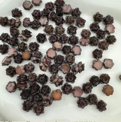 FS6533-9mm Luminous Soft Flower Charms Luminous Camellias Roses Nail Art Charms Soft Carved Leaf Flower Charms for Nails Design For DIY Project Zoe's DIY Shop