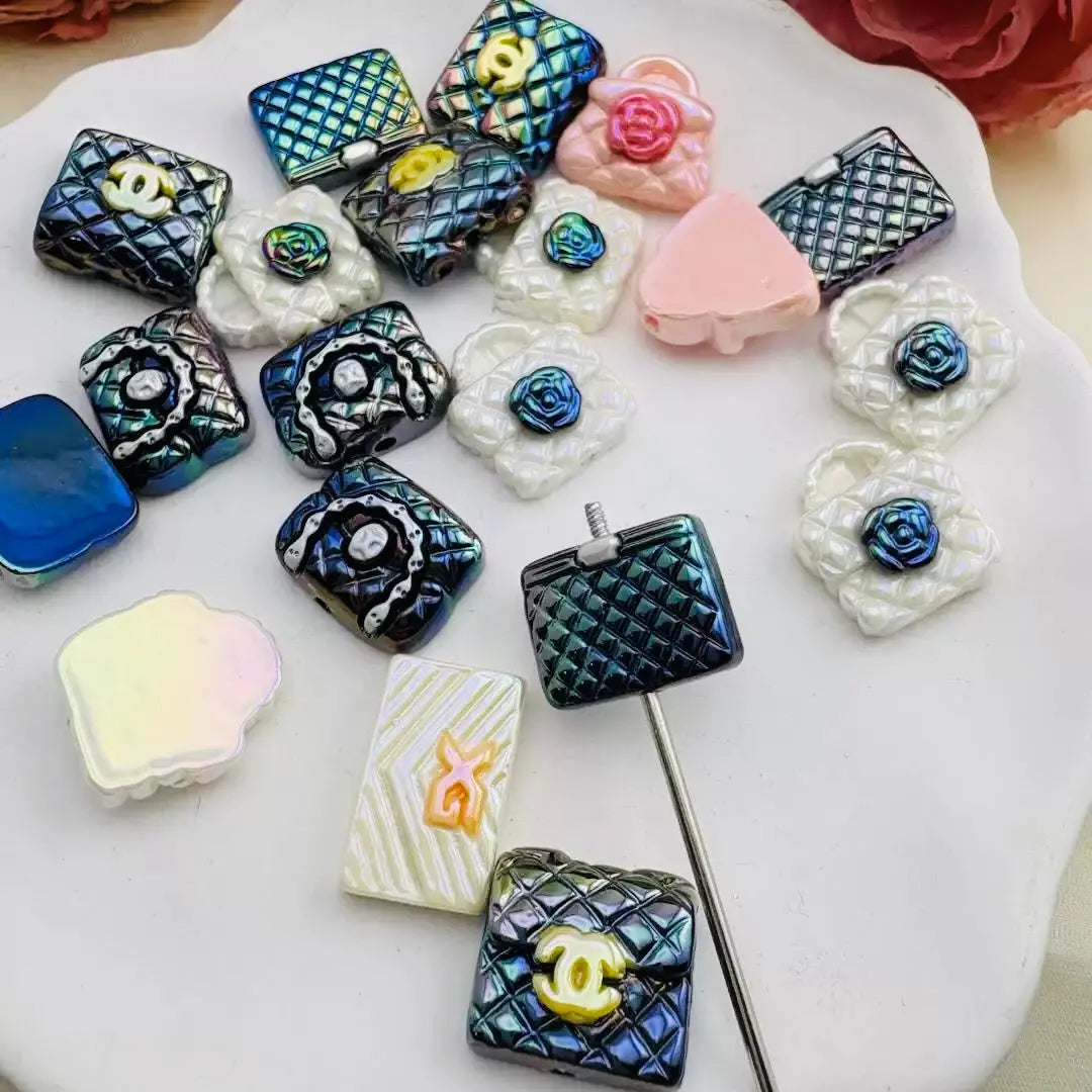 FS6716-Designer Handbag Mixed Resin Beads Zoe DIY Wholesale