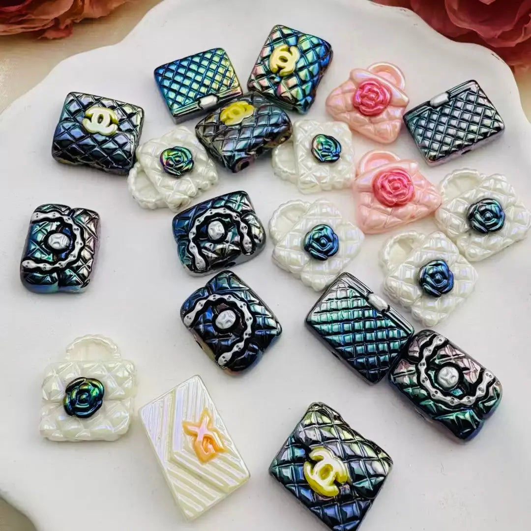 FS6716-Designer Handbag Mixed Resin Beads Zoe DIY Wholesale