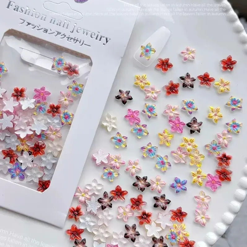 FS6754-9MM Transparent Printing Resin Charms For Nail Charms Zoe DIY Wholesale
