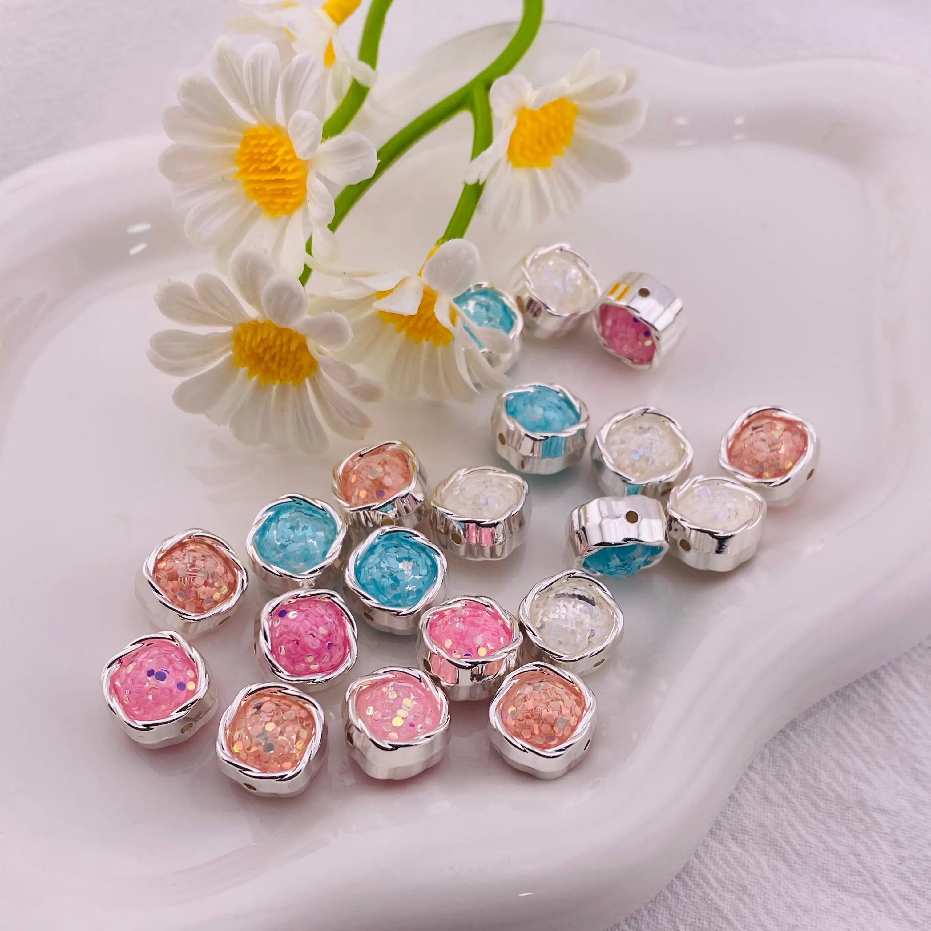 Flash Chip Metal Beads For Keychain Jewelry Making ZoeDIY Shop