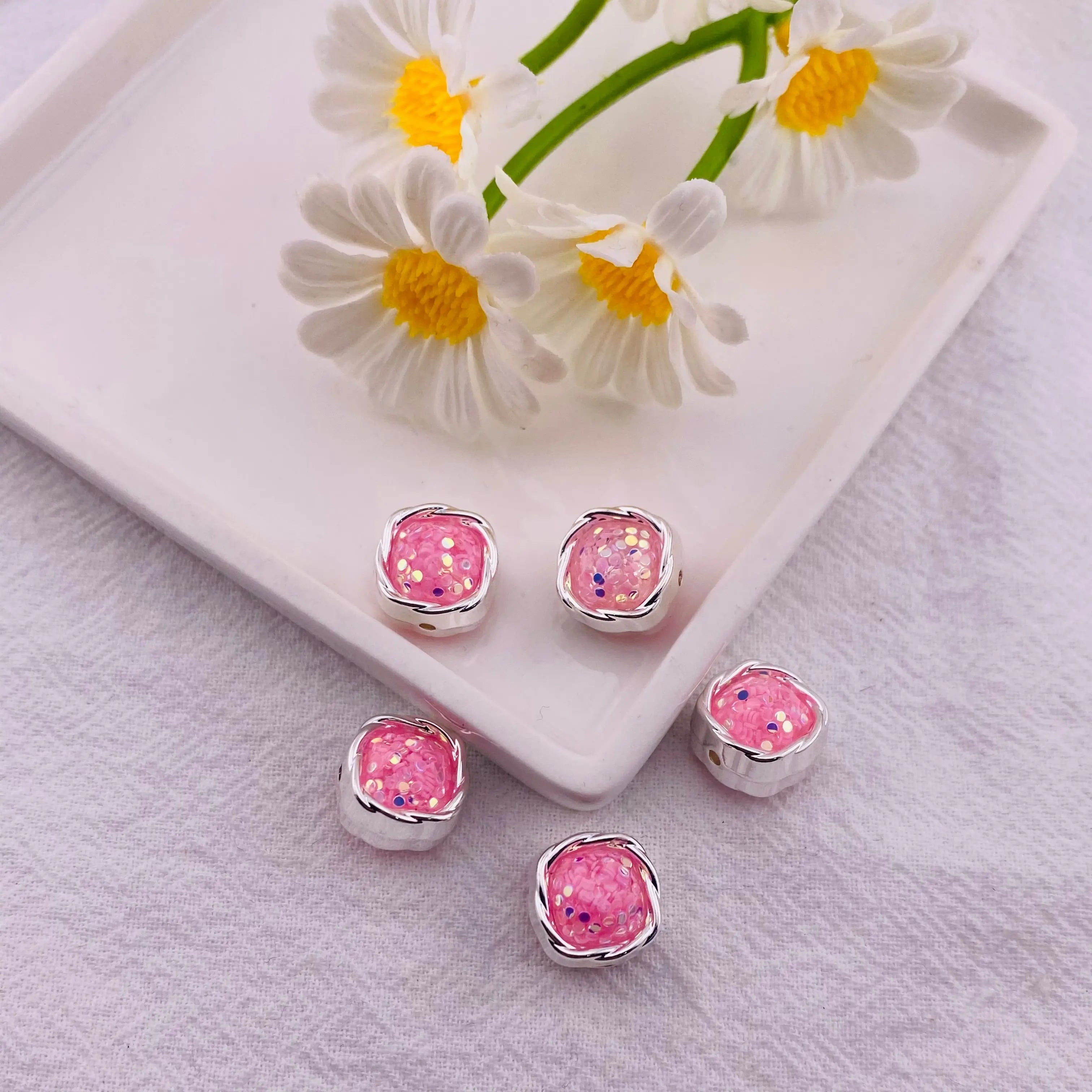 Flash Chip Metal Beads For Keychain Jewelry Making ZoeDIY Shop