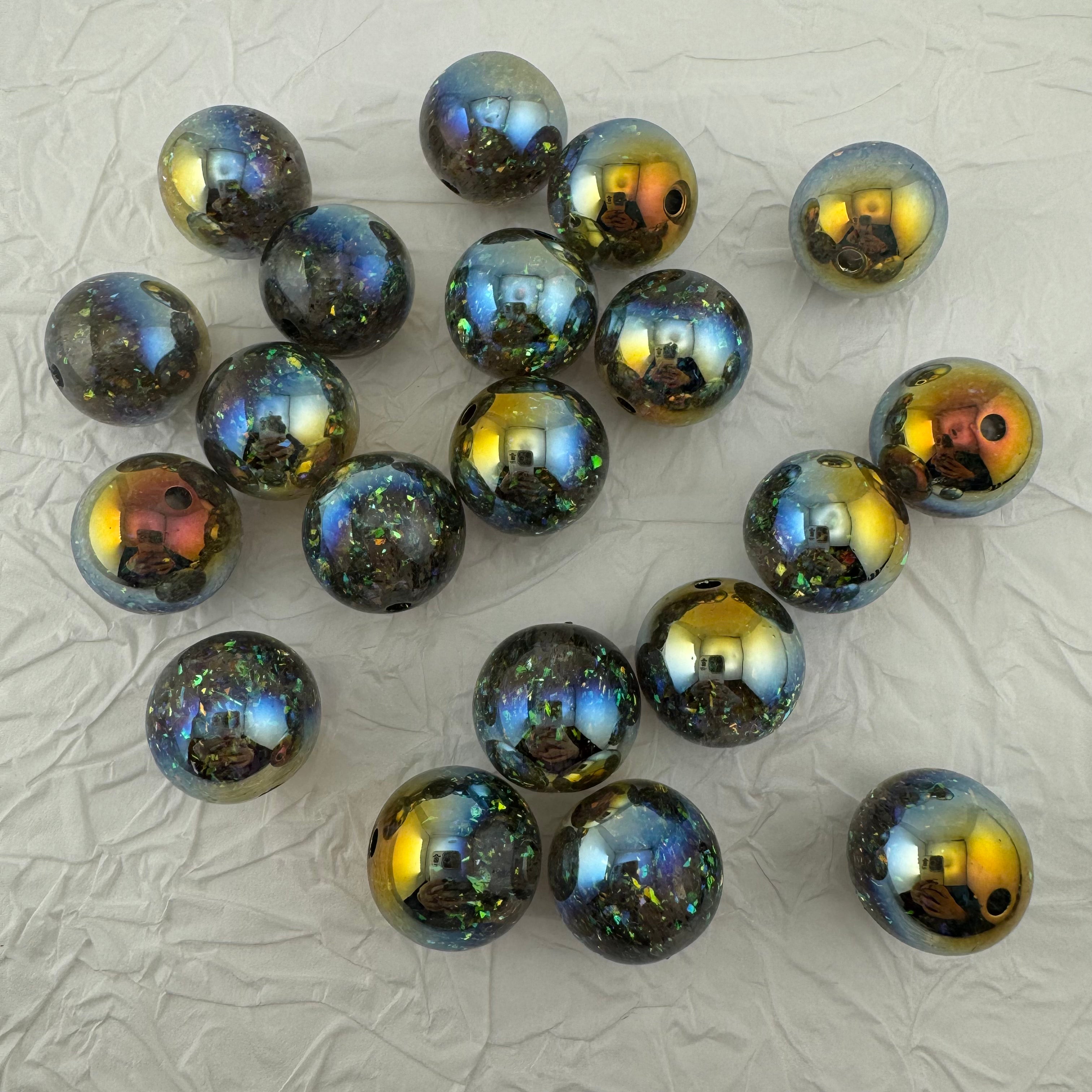 FS1198- 20MM Round Resin Beads Fit For Beadable Pens