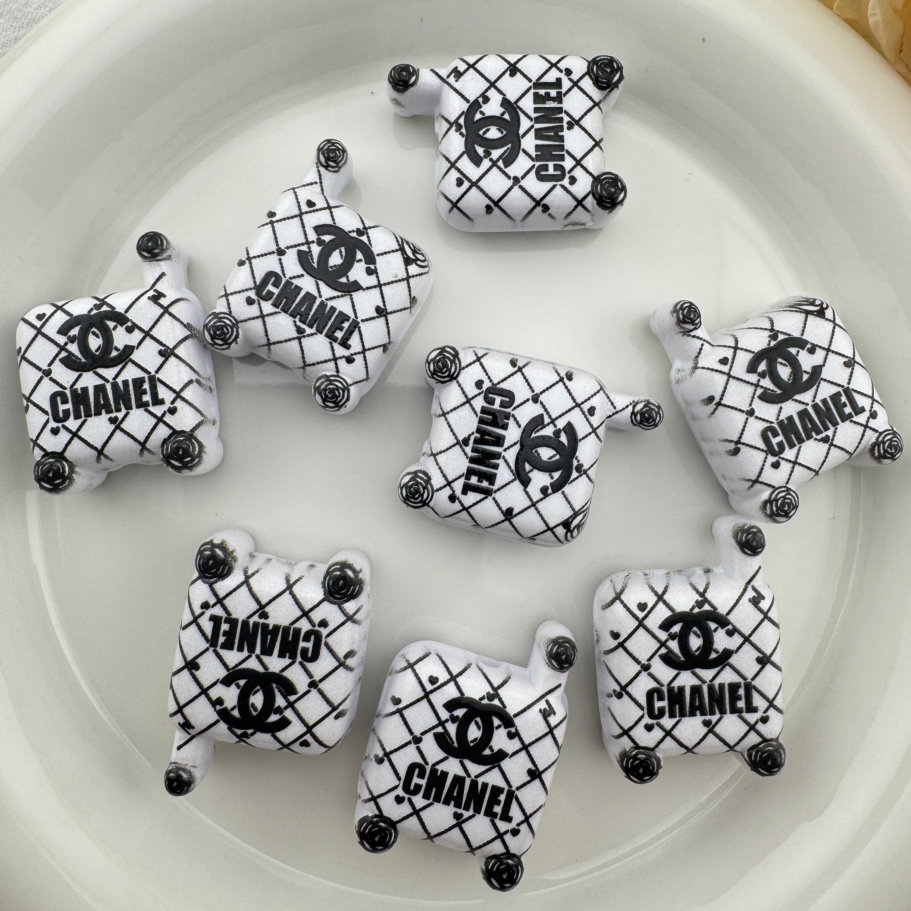 FS6715-20×30mm Luggage Printed Acrylic Beads Zoe's DIY Shop