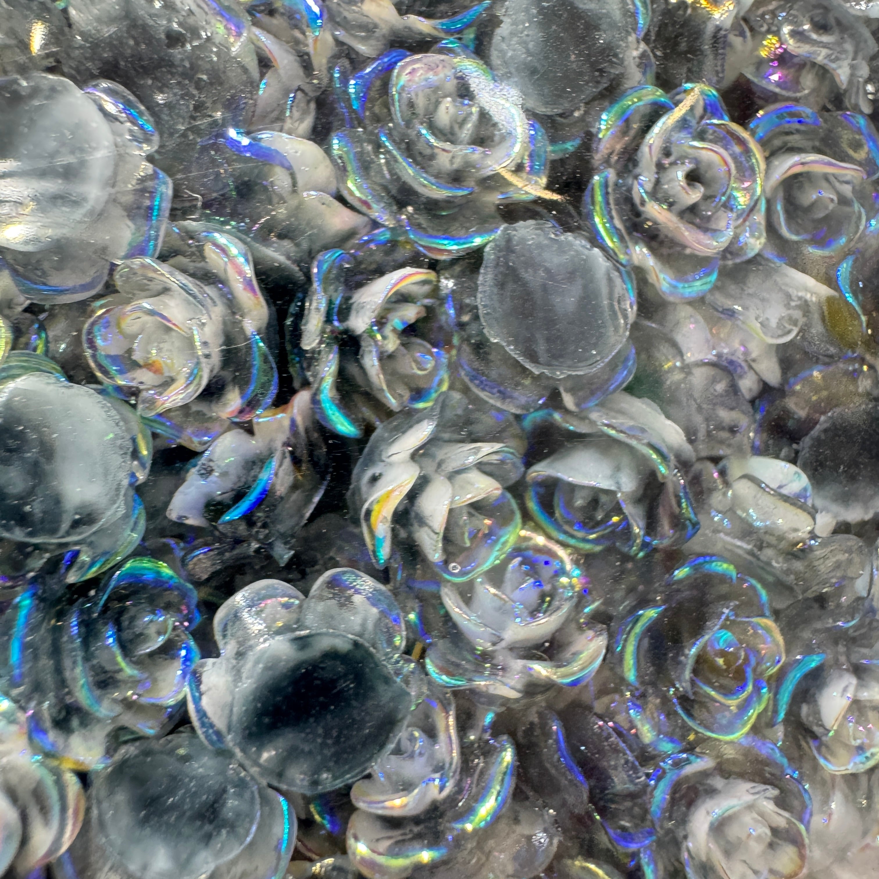 FS0914-8mm UV Glowing Roses For Making Fancy Beads Or Fancy Beadable Pens Zoe DIY Wholesale