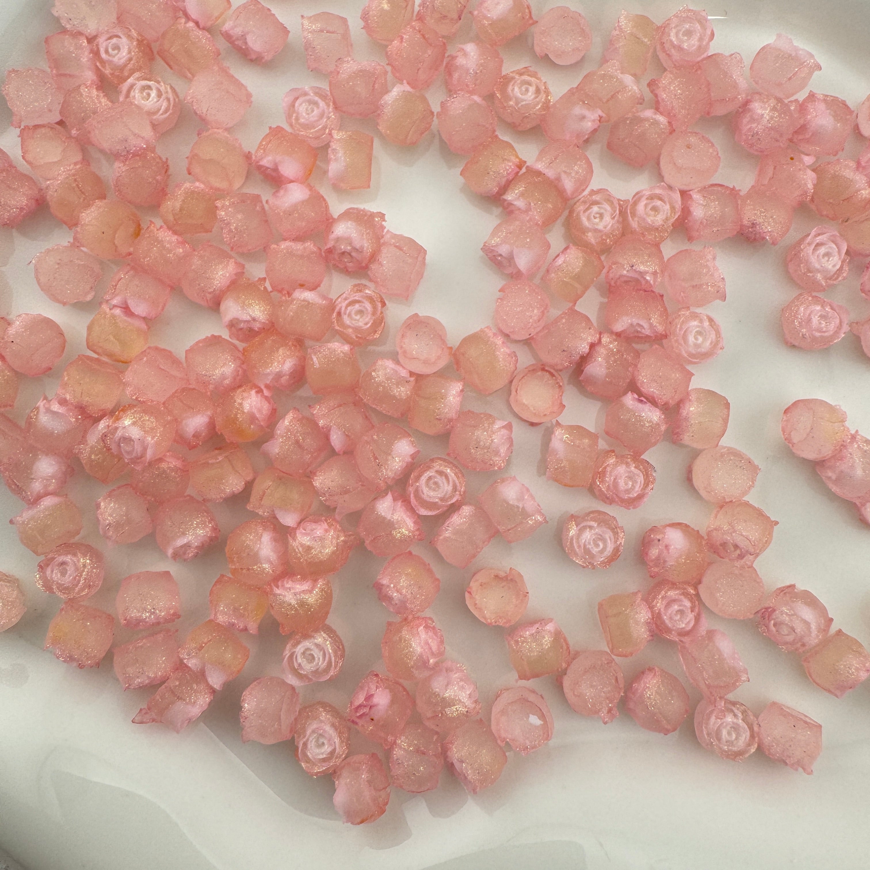 FS5957-6mn Soft Rose Flower Bud Charms Zoe's DIY Shop